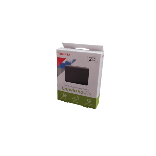 4_131124 DISCO EXTERNO 2TB BASIC 3.0 TOSHIBA NEGRO