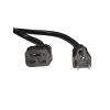 cabb CABLE DE PODER NEMA 5-15P MACHO A C19 HEMBRA DE 1.80 m 3X14 AWG 15A