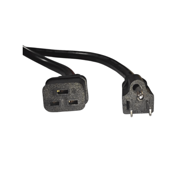 cabb CABLE DE PODER NEMA 5-15P MACHO A C19 HEMBRA DE 1.80 m 3X14 AWG 15A