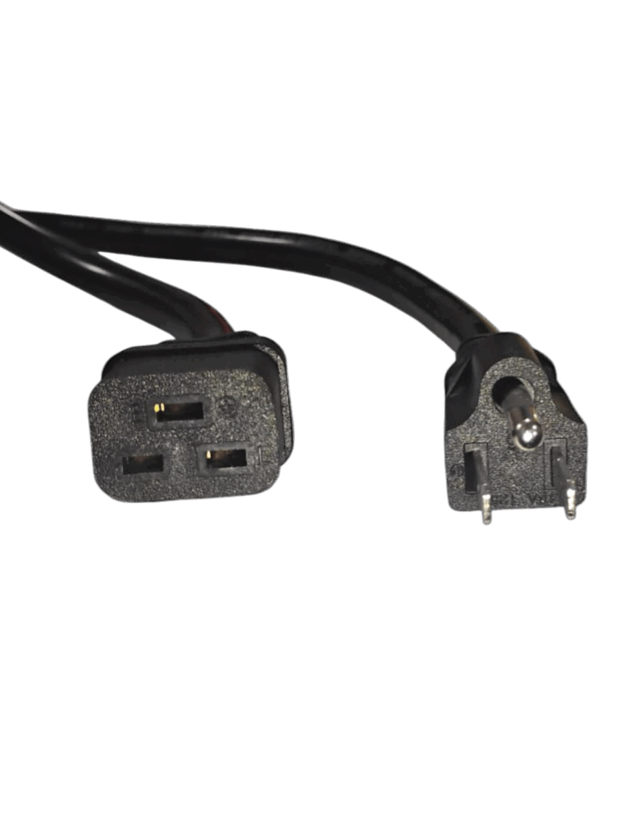 cabb CABLE DE PODER NEMA 5-15P MACHO A C19 HEMBRA DE 1.80 m 3X14 AWG 15A